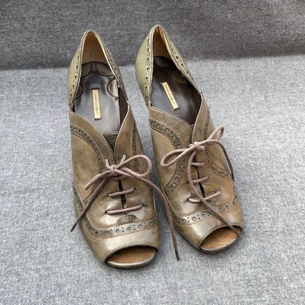 Max Studio peep-toe heels